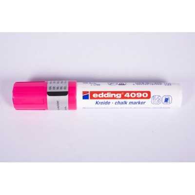 Marcador Tiza Liquida. Punta Biselada. Trazo Extra Grueso Rosa Neón (69) Edding