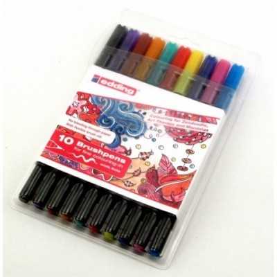 Set Brush Lettering Starter PUNTA PINCEL x10 colores Edding