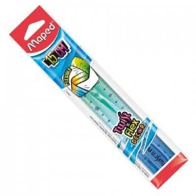 Regla 15 cm Twist n| Flex decorada Maped