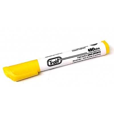 Marcador de pizarra recargable Amarillo punta redonda Trabi