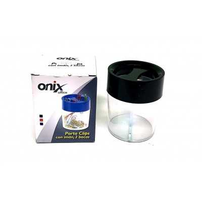 Portaclips Plástico 2 Bocas con imán Onix