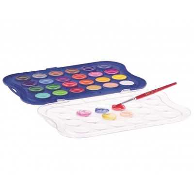 Set de Acuarelas x24 pastillas de 30 mm estuche plástico Giotto