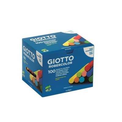 Tiza de colores surtidos Robercolor caja x100 unidades Giotto