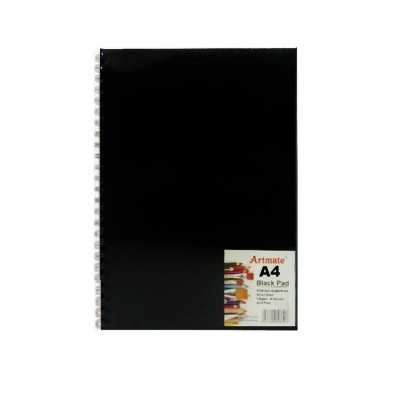 Block Espiralado A4 hojas Negras de 140 gramos x30 hojas Artmate