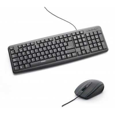 Combo Teclado y Mouse óptico con cable Verbatim