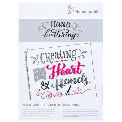Block Hand Lettering A3 Blanco Brillante de 170 gramos Superficie Lisa x25 hojas Hahnemühle.