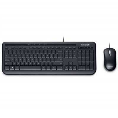 Combo Teclado y Mouse óptico con cable 4BIZ Microsoft