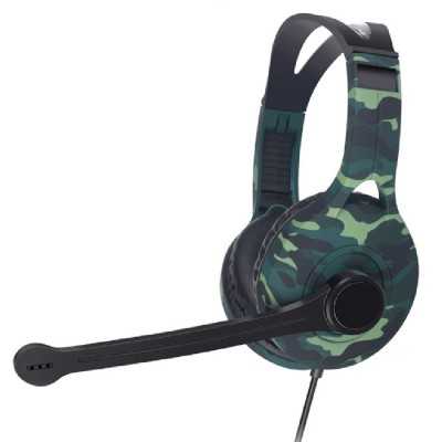 Auricular Headset Gaming HSG-609 Verde camuflado GTC