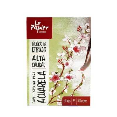 Block A4 Aquarelle de 300 gramos LE PAPIER x10 hojas Caran D'Ache