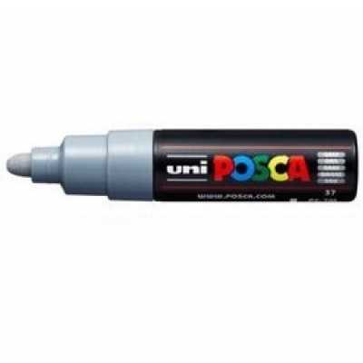 Marcador Posca PC 7M 4.5 - 5.5 mm Gris punta cónica Uni