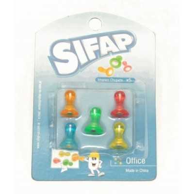 Imanes chupete blister x 5 unidades Sifap