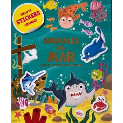 Libro de actividades 21x26 cm 16 pág. +4 pág. de stickers Animales del mar Editorial Splash