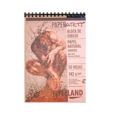 Block espiralado A3 de 142 gramos Paperarts x50 hojas naturales Paperland