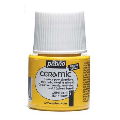 Pintura ceramic Amarillo Rico x45 ml Pebeo
