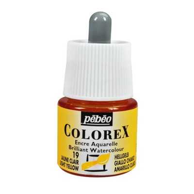 Tinta acuarela Colorex Amarillo claro x45 ml Pebeo