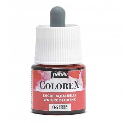 Tinta acuarela Colorex Coral x45 ml Pebeo