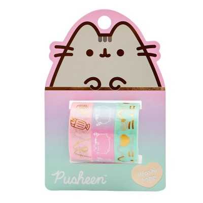 Cinta adhesiva washi tape de 1,5 cm x 3 mts. Pusheen x 3 unidades Mooving at work