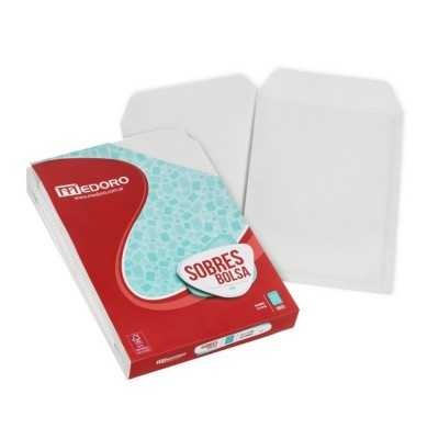 Sobre bolsa blanco 24x30 cm 80 grs x100 unidades Medoro