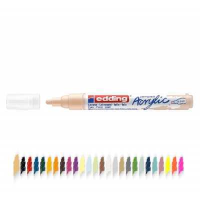 Marcador acrílico punta redonda Antracita E 5100 trazo medio (2-3 mm) Edding