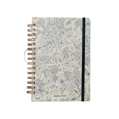 Agenda semanal 15x21 cm Shantilove Cupido con espiral Paprika