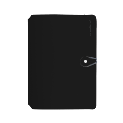 Agenda Classic button Negro A5 diaria Vacavaliente